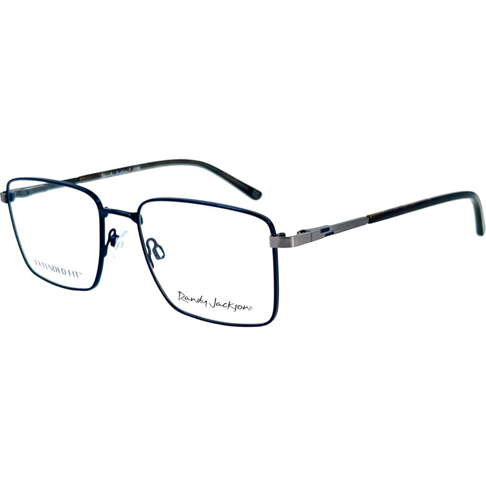 Randy Jackson 1106 Mens Metal Eyeglass Frame 300 Midnight 54-18